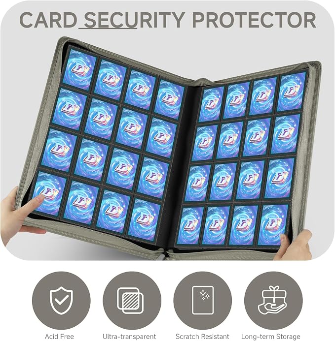 Card Binder with 1024 Cards, 16 Pocket Trading Card Binder Includes 32 Page - Image 6
