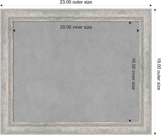 Amanti Art Silver Framed Magnetic Board 19x23 Small Vision Board - Image 4