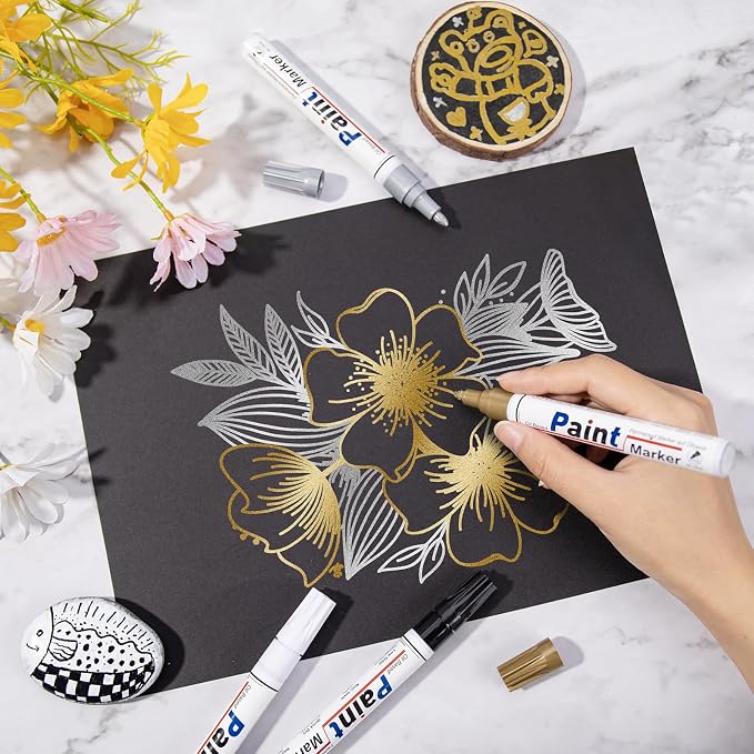 DAPAWIN Gold Paint Pen Paint Markers - Image 3