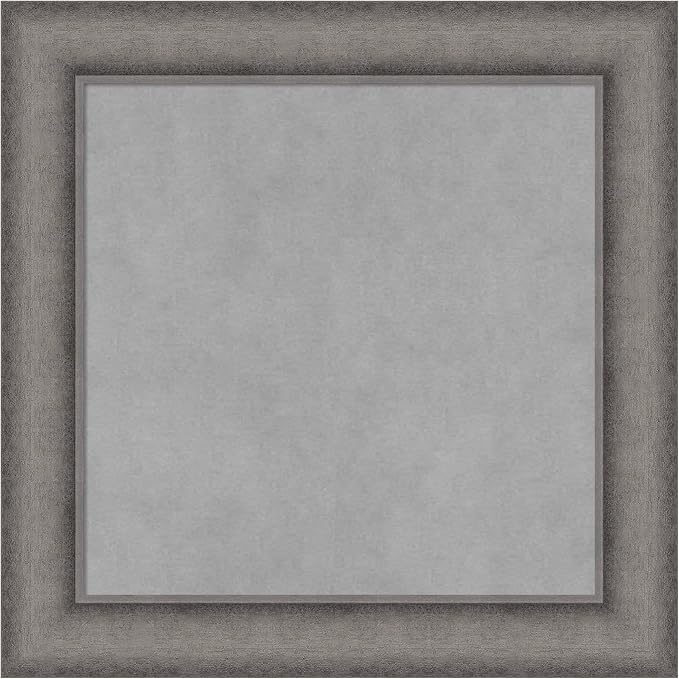 Amanti Art Grey Framed Magnetic Board 20x20 Small Vision Board by AmantiArt