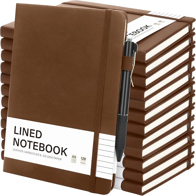 Aodaer 12 Set Lined Notebook Journals by Aodaer