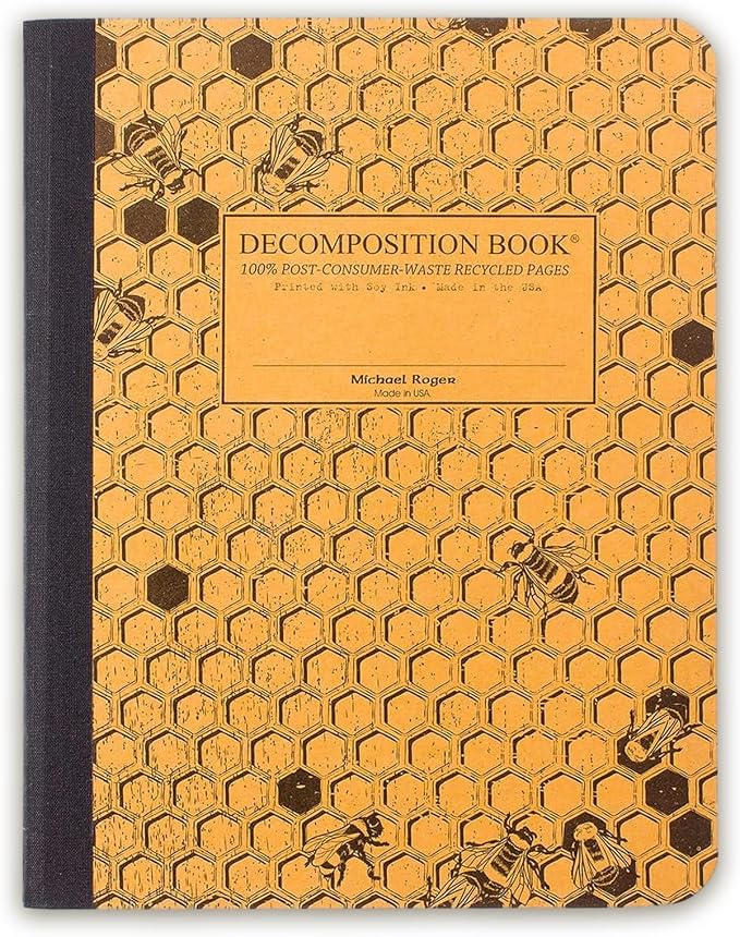 Decomposition Honeycomb College Ruled Composition Notebook by Decomposition
