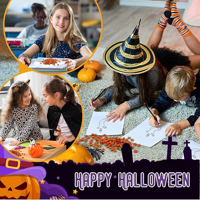 JUNEBRUSHS 150 Pcs Halloween Mini Erasers, Cute Small Pumpkin Erasers Bulk | - Image 5