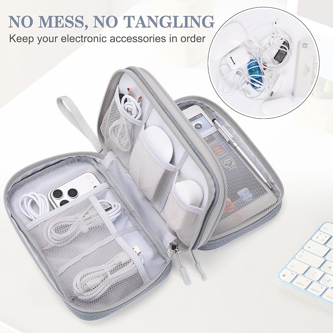 FYY Electronic Organizer, Large Travel Cable Organizer Bag Pouch Electronic - Image 5