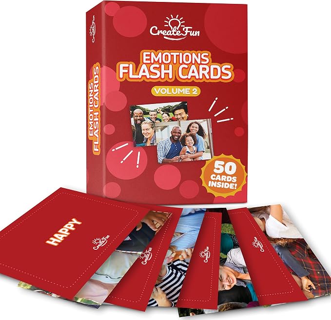50 Emotions Flash Cards Volume 2 by CreateFun