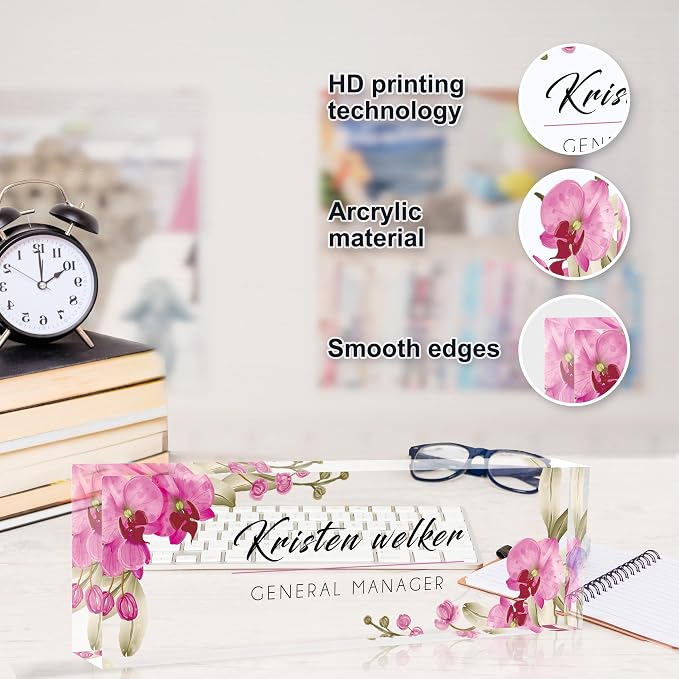Personalized Office Name Plate, Custom Name Plate - Image 3