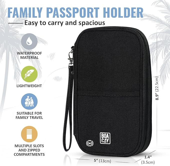 BOACAY Travel Document Organizer - Image 4