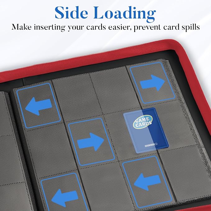 Premium Zip Card Binder 12 Pocket, Fabmaker 912 Pockets Trading Card Binder - Image 5