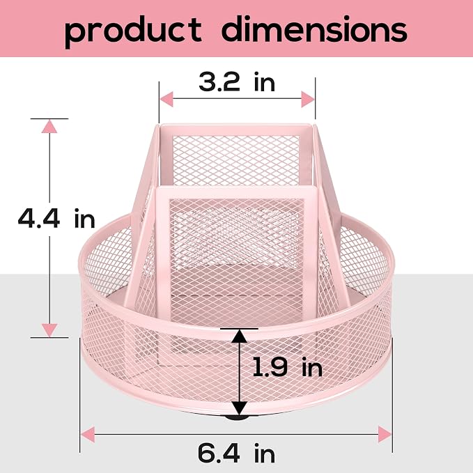 YINGHUA Metal Mesh Desk Organizer - Image 2