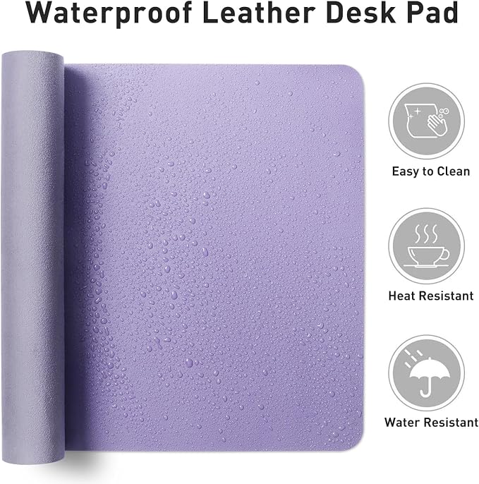 Aothia Faux Leather Desk Mat | Creates A Clean, Organized Workspace - Image 7