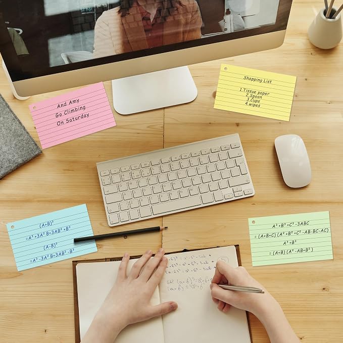 500PCS Colored Index Cards, 3x5 Inches Flash Cards - Image 6