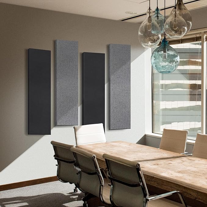 2 Pack 2" Thick Acoustic Panels, 47.24" X 11.81" Fiberglass Wall Panel - Image 4
