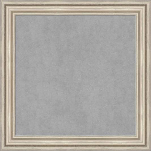Amanti Art Silver Framed Magnetic Board 30x30 Medium Vision Board by AmantiArt