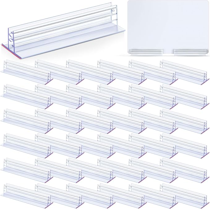 Thyle 60 Pack 3 x 1 Inch Sneeze Guard Gripper Sign Holder by Thyle