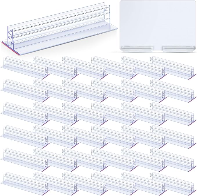 Thyle 120 Pack 3 x 1 Inch Sneeze Guard Gripper Sign Holder by Thyle
