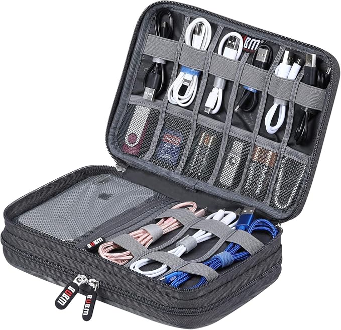 Electronic Cable Organizer Bag by BUBM