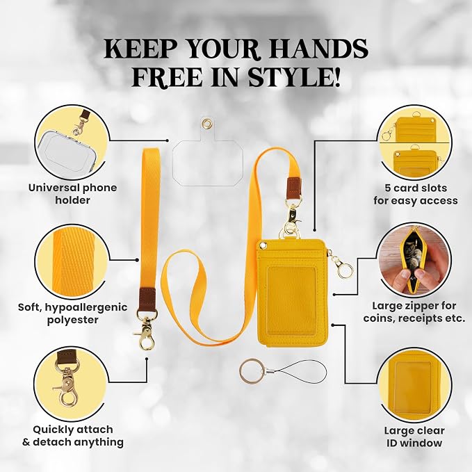 Mondo Designs 2-in-1 ID Badge Holder & Lanyard Wallet - Image 3