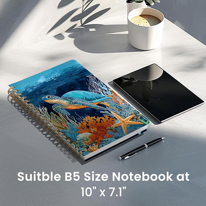 Lined Spiral Notebook Journal for Work, 300 Pages Thick B5 College Ruled - Image 6