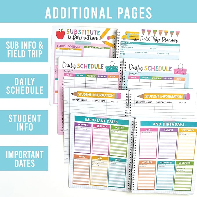 Hadley Designs Teacher Planner 2026-2027 Academic Year - Image 4