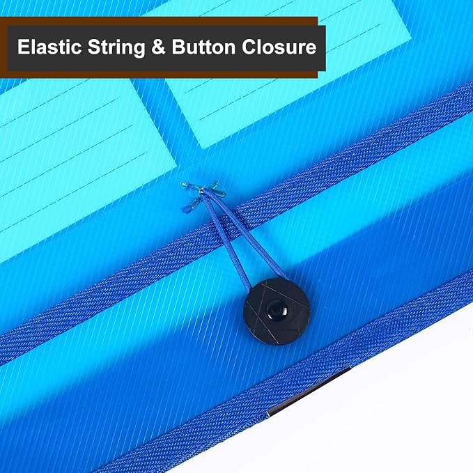 Plastic Expanding File Folders, 5 Pack Expandable Folder, No Dividers, Two - Image 4