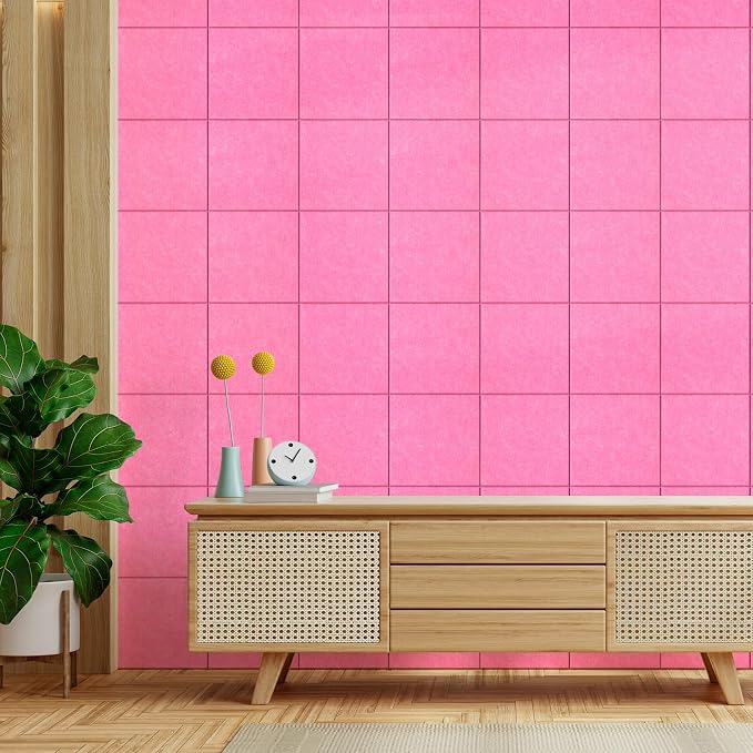 MaxGear Felt Bulletin Board 48" x 36", 12 Pack 11.8" x 11.8" Wall Panels - Image 7