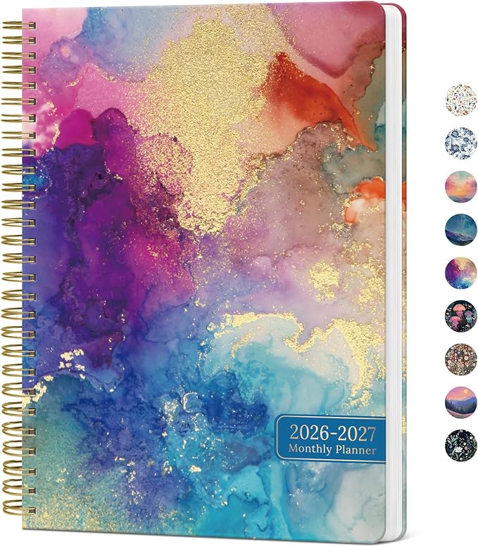 Monthly Planner 2026-2027, Aesthetic 2 Year Months Planner Calendar, 18-Months by Taja