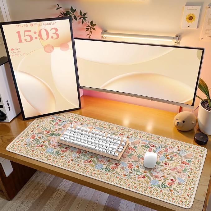 iCasso Desk Mouse Pad Extra Large, Office Desktop Mat by iCasso