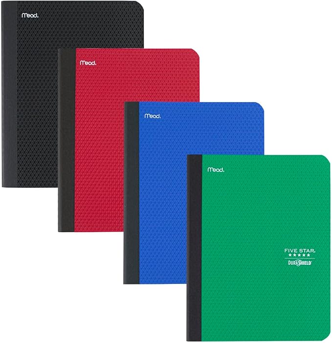Five Star Composition Books + Study App, 4 Pack, College Ruled Paper, 9-3/4" x - Image 7