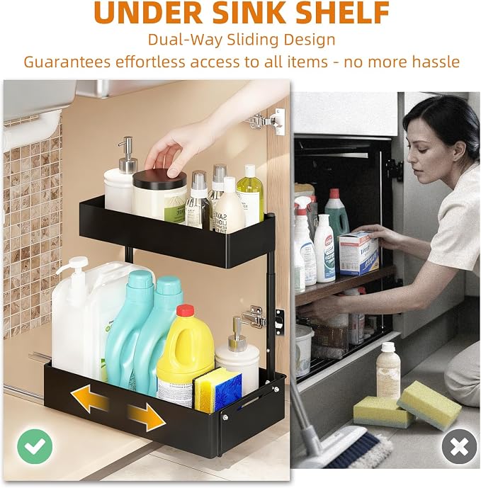 Henyol 2Packs Under Sink Organizer - Image 4