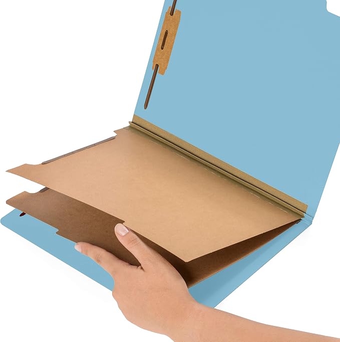 10 Blue Classification Folders - Image 2