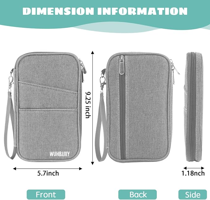 Amazing practical, Passport Holder Family, Women Rfid BlockingWallet, Travel - Image 2