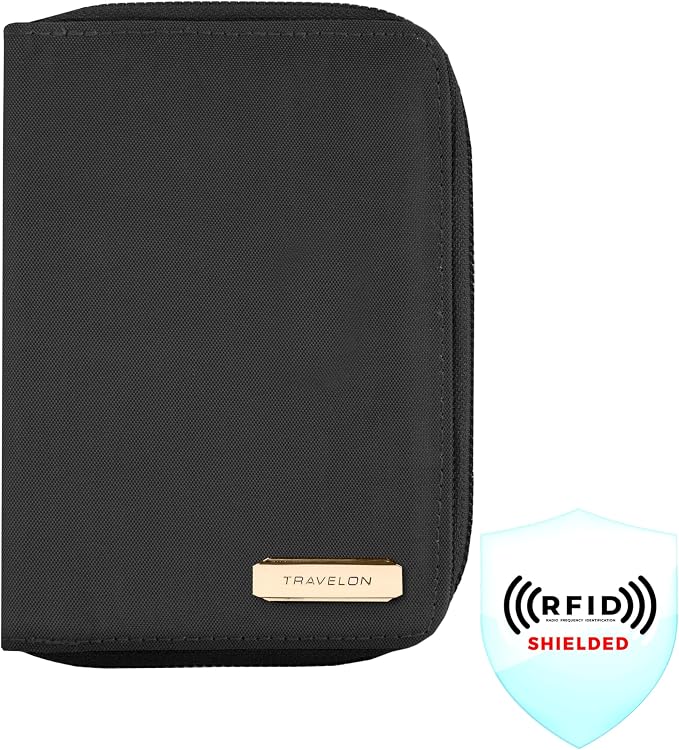 Travelon RFID Blocking Passport Zip Wallet - Image 2