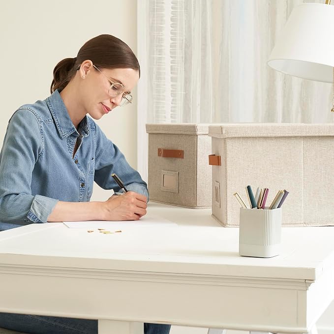 KIBAGA Aesthetic Pen Holder for Desk - Image 2