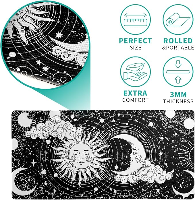 Magic Astrology Extended Big Mouse Pad Large, Gaming Mouse Pad Desk Pad - Image 5