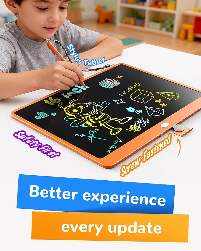 KOKODI LCD Writing Tablet, 16 Inch Colorful Toddler Doodle Board Drawing Tablet - Image 3