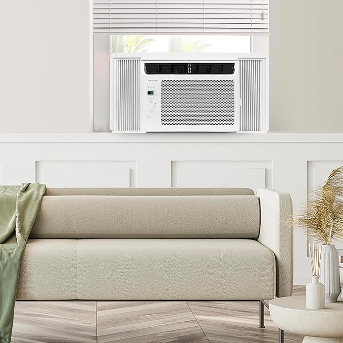 Hisense WC06R25A Window Air Conditioner, 6,000 BTU, White-DeskLoop Office