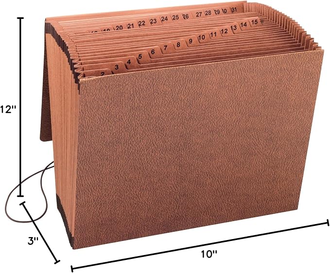 Sparco Business Source Flap Closure 1-31 Heavy-Duty Expand File - Image 2