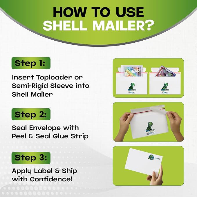500 Pack Shell Mailer Trading Card Envelopes by Hobby Armor, Perfect Sized - Image 6