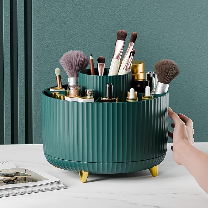 fanado 360° Rotate Makeup Brush Holder Organizer, Makeup Organizers Countertop - Image 6