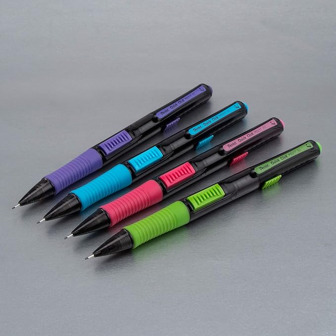 Pentel Quick Click Pop Mechanical Pencil, Medium 2B Lead - Image 5