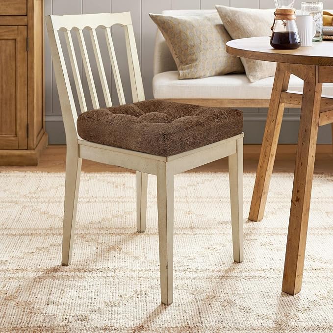 downluxe Chair Cushions for Dining Chairs 4 Pack, Tufted Indoor Chair Pads - Image 7