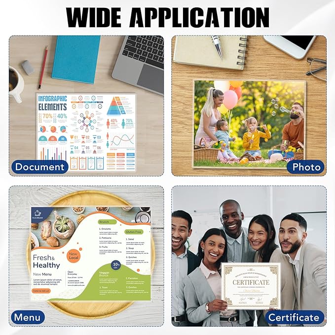 300 Pack Laminating Sheets, 3 Mil, 9 x 11.5 Inches Thermal Laminating Pouches Lamination Sheet Paper for Laminator, Clear, Letter Size, Office and School Supplies-DeskLoop Office