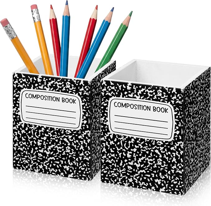 Sherr 2 Pcs Wood Pencil Holder Pen Holder by Sherr