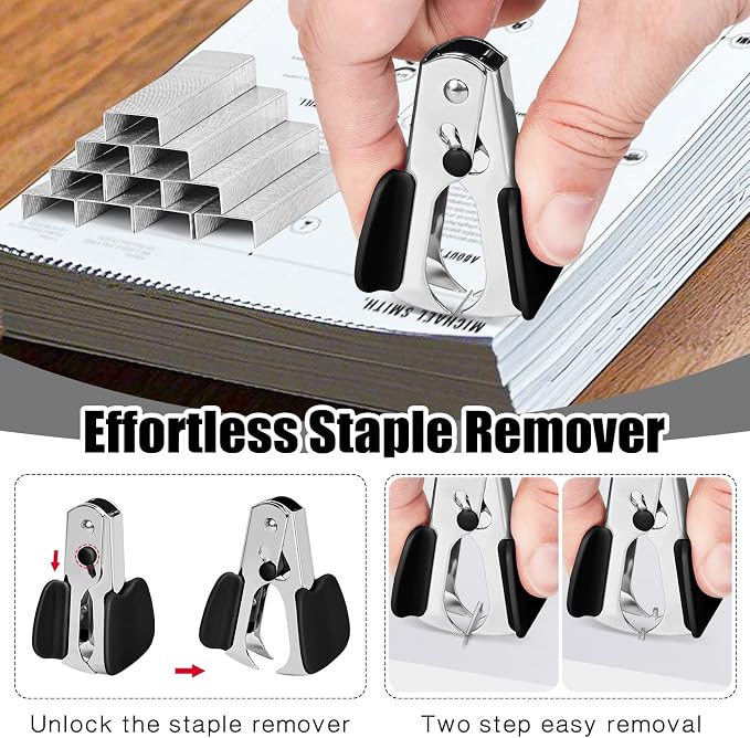 Stapler 25 Sheet Capacity with 1000 Staples and Staple Remover - Image 7