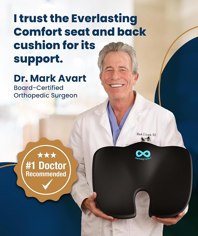 Everlasting Comfort Doctor Recommended Memory Foam Seat Cushion - Image 7