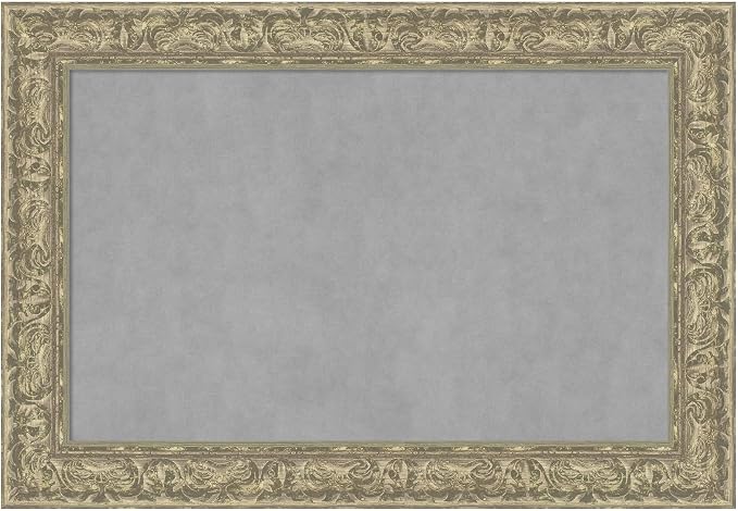 Amanti Art Silver Framed Magnetic Board 27x39 Large Vision Board by AmantiArt