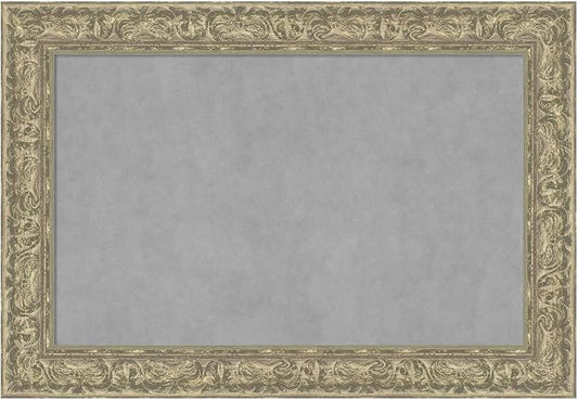Amanti Art Silver Framed Magnetic Board 27x39 Large Vision Board by AmantiArt