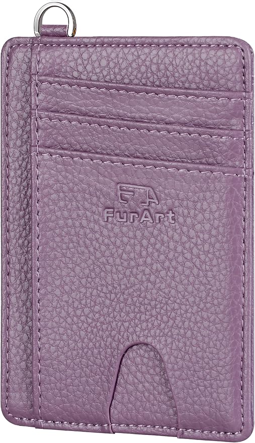 FurArt Slim Minimalist Wallet RFID Credit Card Holder by FurArt