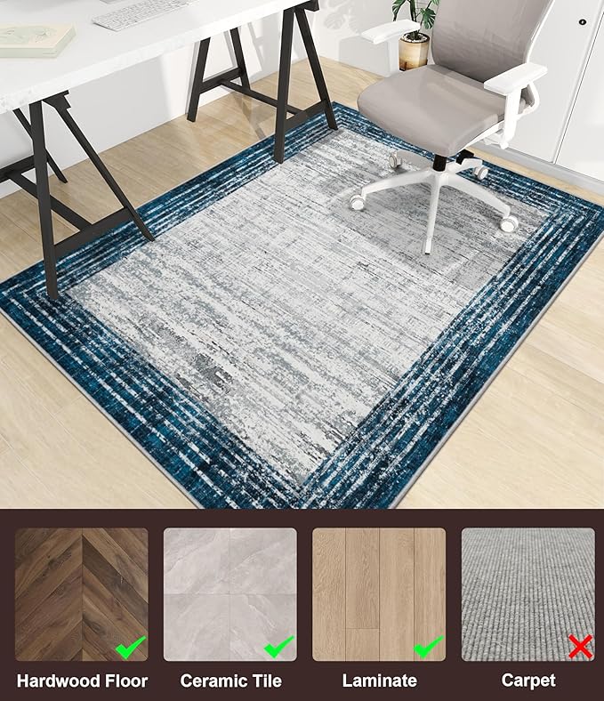 chakme Office Chair Mat for Hardwood Floor, Machine Wash - Image 3