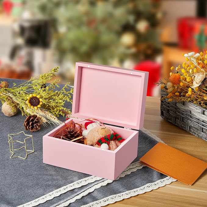 DRASTAR Wooden Box, Small Keepsake Box, Memory Box - Image 7